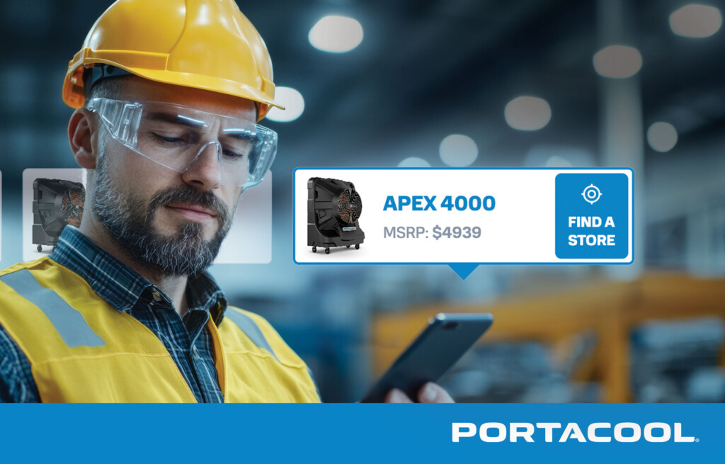 A warehouse manager uses the Portacool evaporative cooler buying guide to determine the best warehouse cooling solution for his facility.