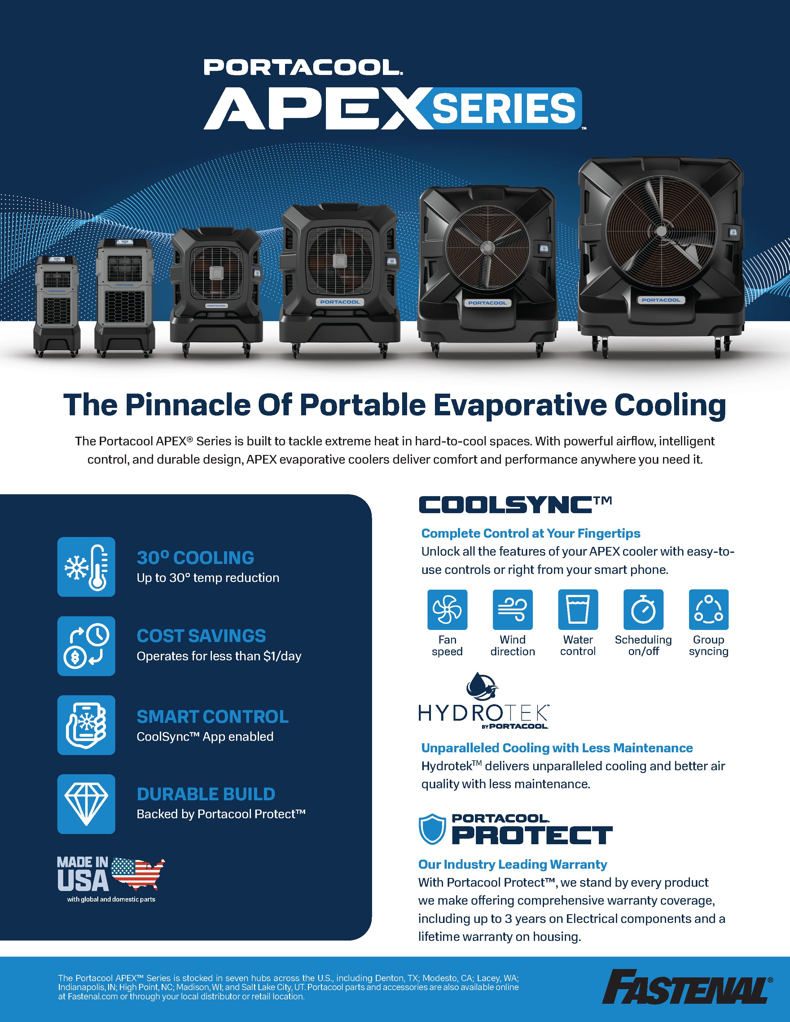 Portacool APEX Fastenal Sell Sheet