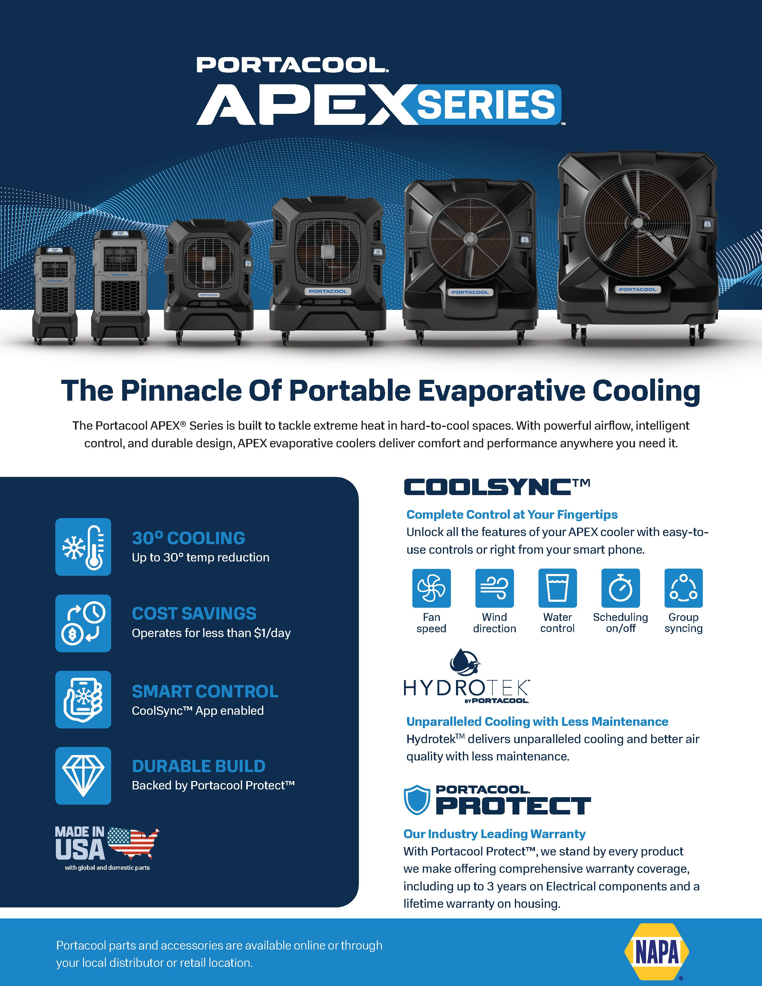 Portacool APEX Napa Sell Sheet